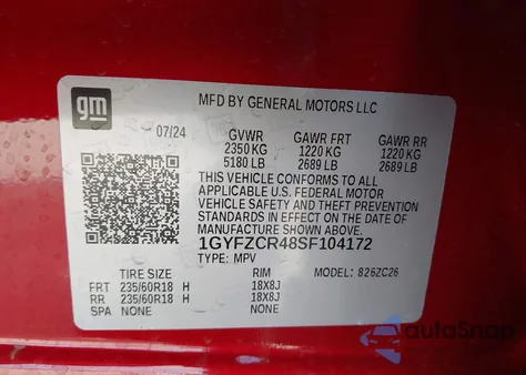 2025 Cadillac Xt4 Fwd Premium Luxury from USA, damaged, VIN 1GYFZCR48SF104172